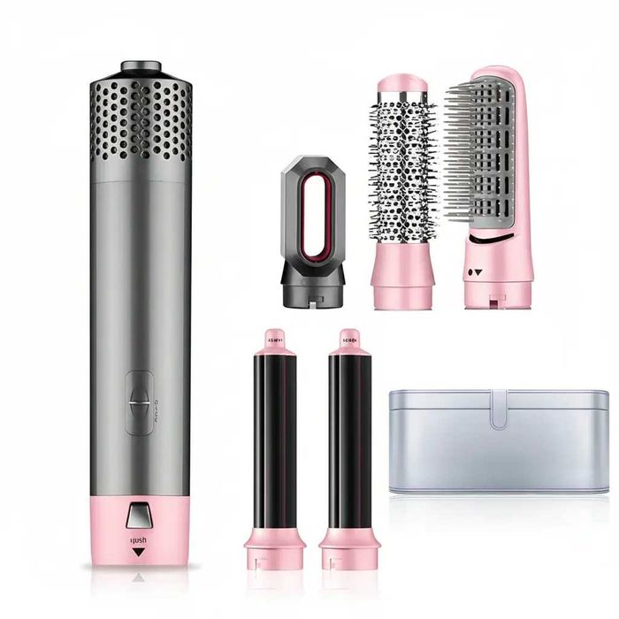 Фен-щітка мультистайлер Hot Air Styler 5 в 1 з іонізацією, 5 насадок