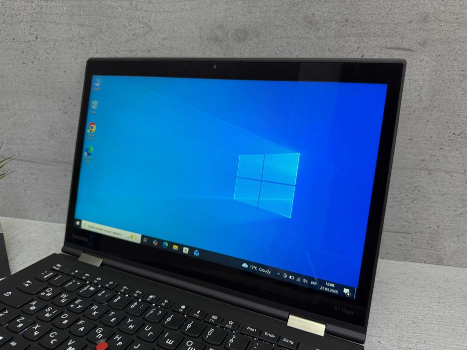 I7-8650u/16gb ddr3/512gb ssd/Стильний ноутбук Lenovo X1 Yoga 3rd