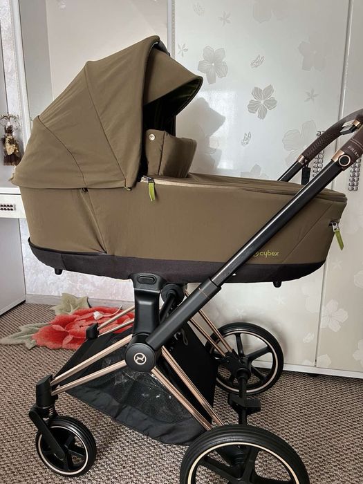 Cybex Priam 4.0 Khaki Green шасі Rosegold
