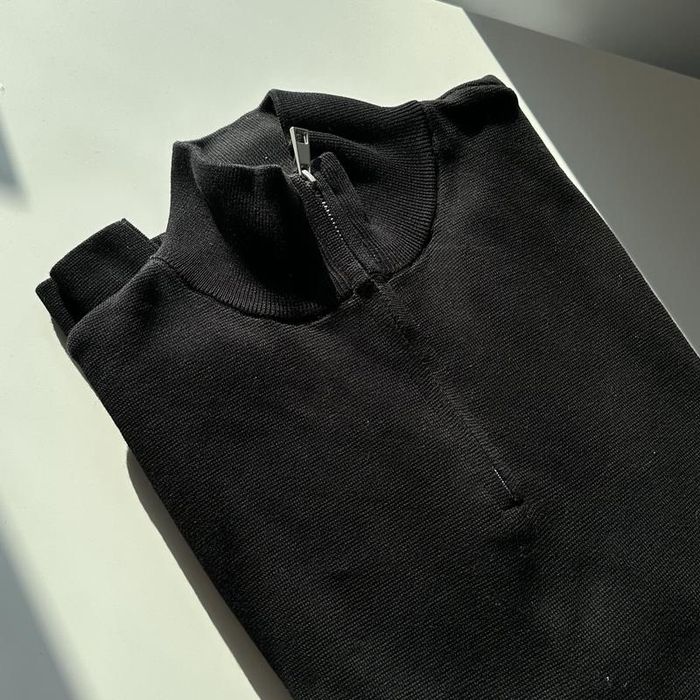 Чоловіча 1/3 zip кофта Zara, вовняний светр із блискавкою на комірі