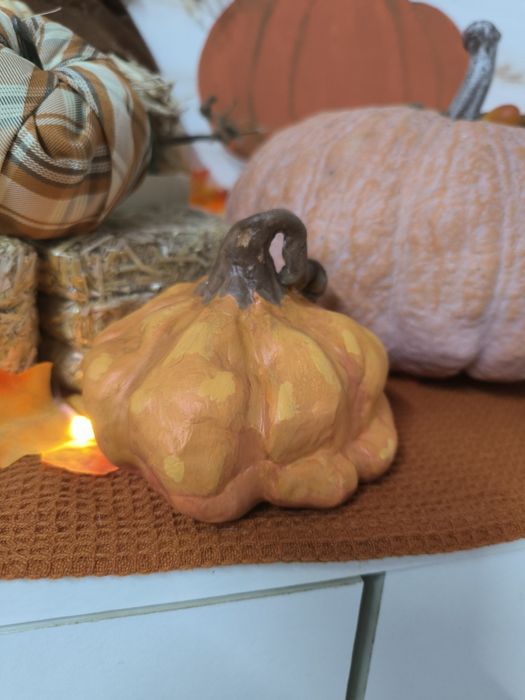 Abóbora de Barro Decoração de Outono