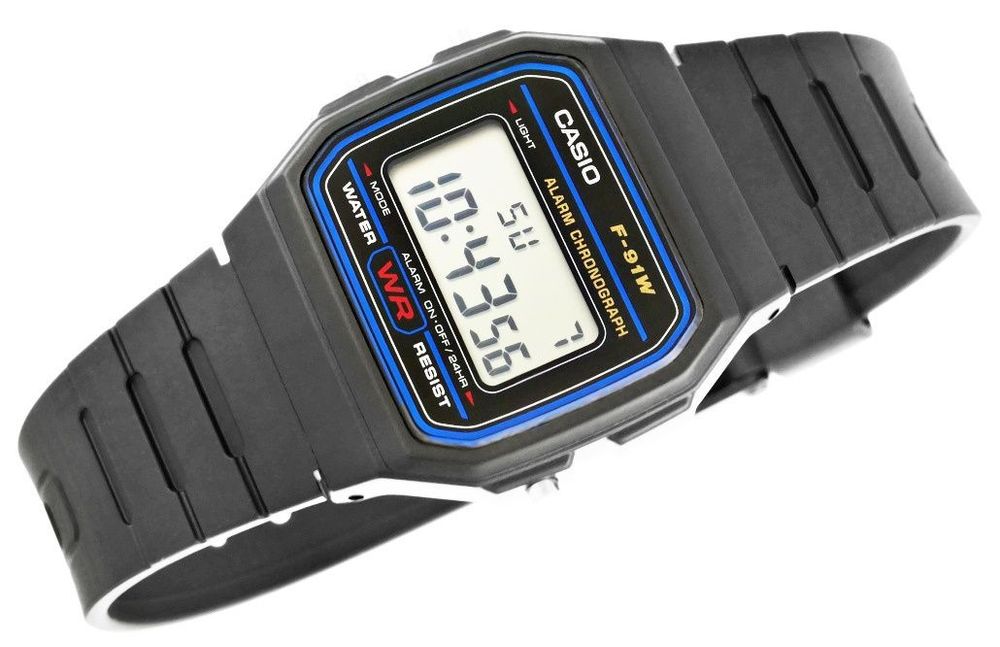 zegarek męski casio f-91w-1yeg + box