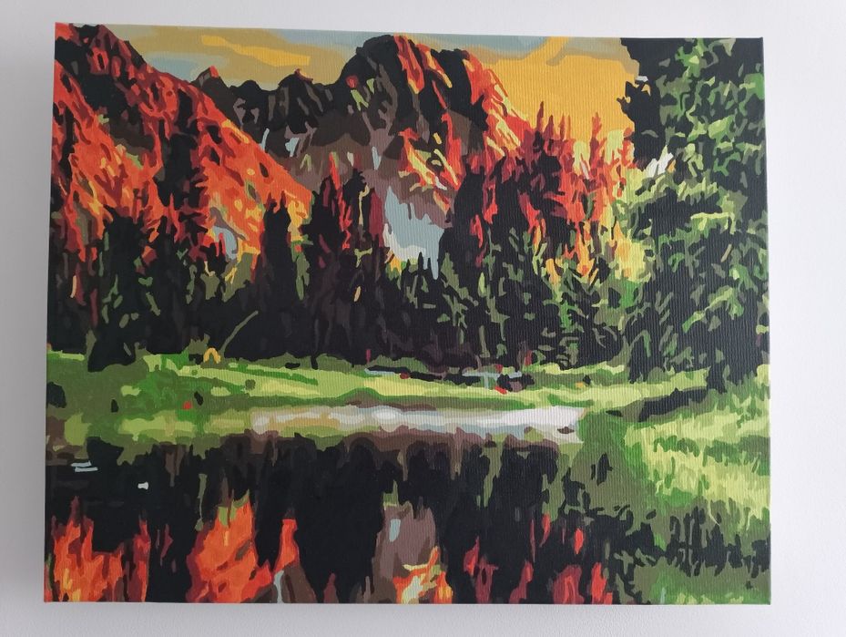 Obraz malowany ręcznie farbami akrylowymi