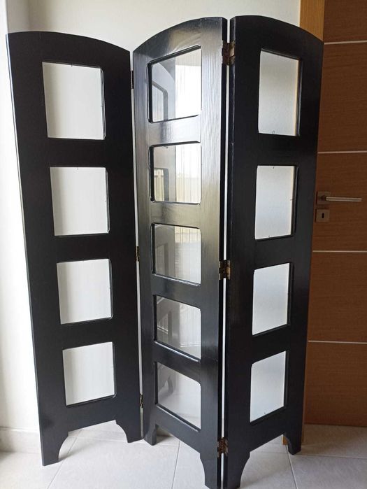 Biombo em madeira maciça pintada para fotos