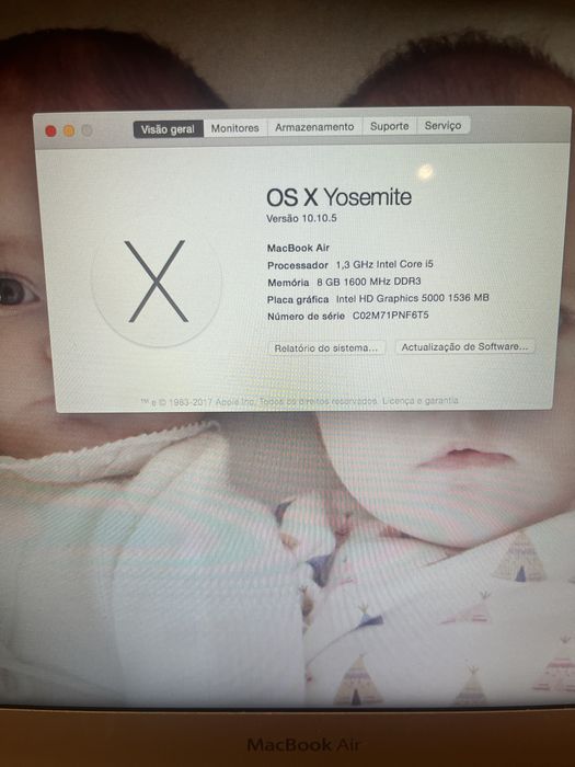 Macbook air [2013] e carregador