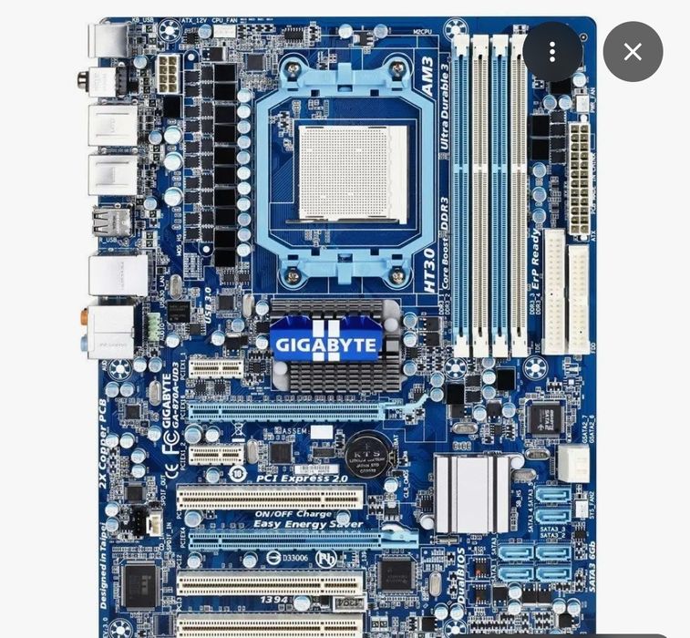Материнка gigabyte GA-870A-usb3 (AM3+) комплект