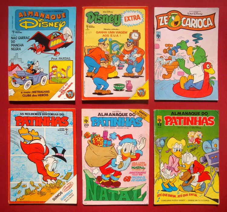 Reliquias BD DISNEY WB Comics Almanaques Revistas Mickey Pateta Donald