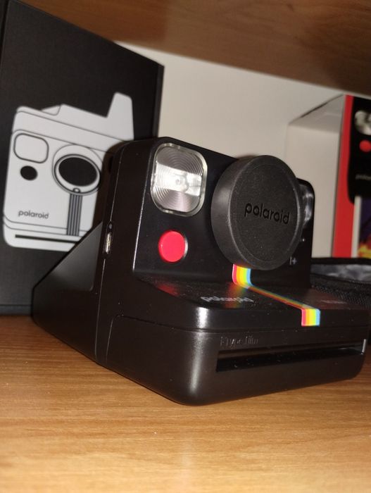Aparat Polaroid now+ natychmiastowy retro czarny prezent y