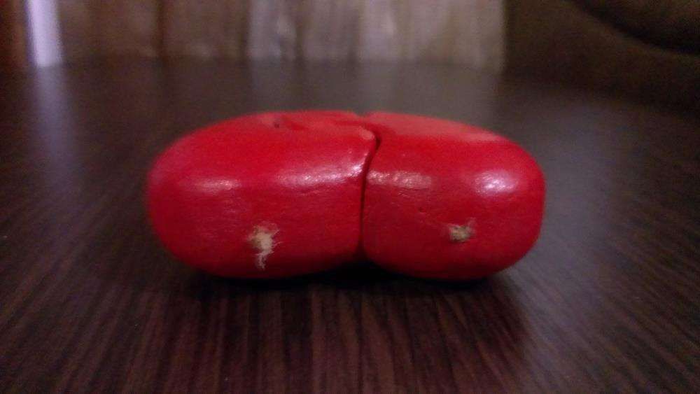 дерево сувенир разборное красное сердце ручная работа 9 на 9 см декор