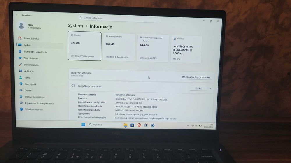 Dell Latitude 7400 | i5 | 24GB RAM | Win 11 Pro |  512GB NVMe!