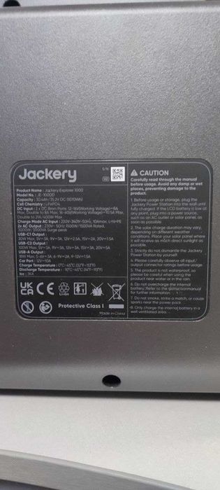 Продам зарядну станцію Jackery Explorer 1000V2 / 1500 Вт / 1070 Вт⋅год / LiFePO4 (21-0001-000221)