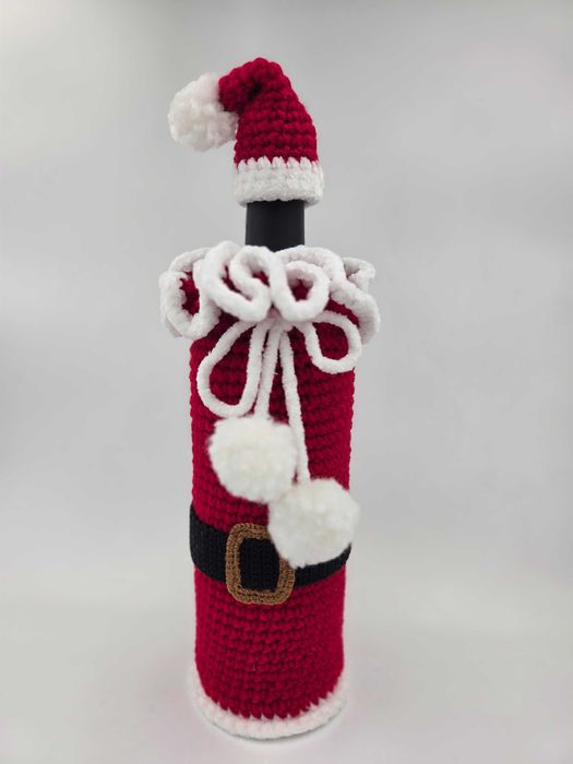 Pokrowiec Świąteczny na butelkę  wina