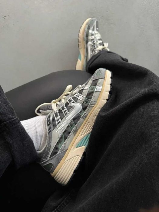 Кроссовки Жіночі Nike P6000 Grey Beige Green/Кросівки Жіночі Найк