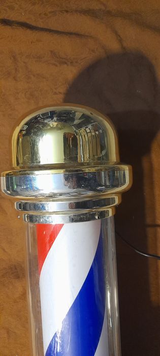 Barber Pole - Lampa barberska do zakładu dekoracyjna.
