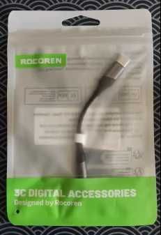 Переходник Rocoren USB C to 3.5mm Jack «папа-мама»
