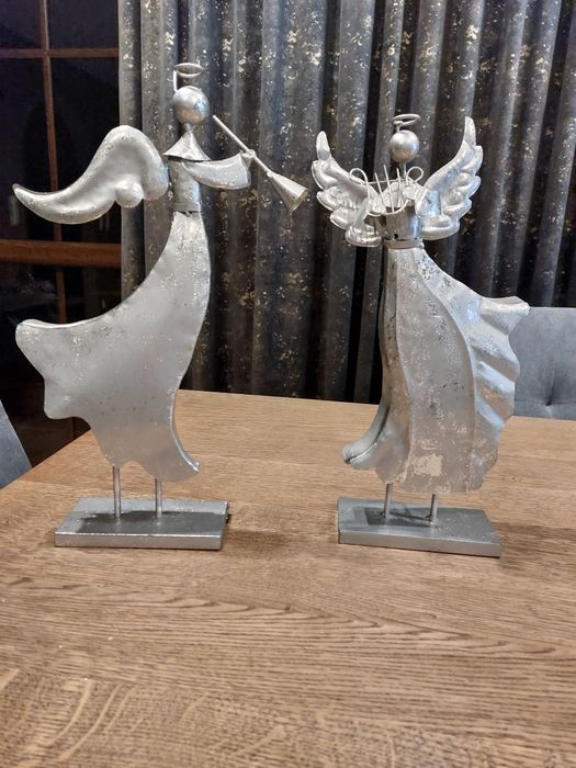 Anioły metalowe zestaw