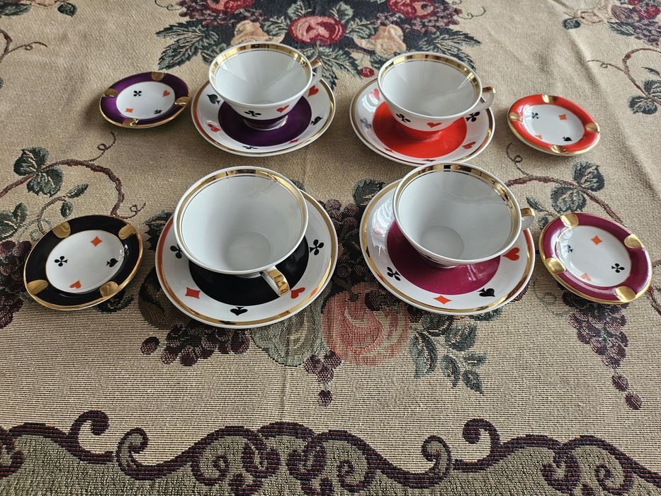 Komplet porcelanowy brydżowy Chodzież