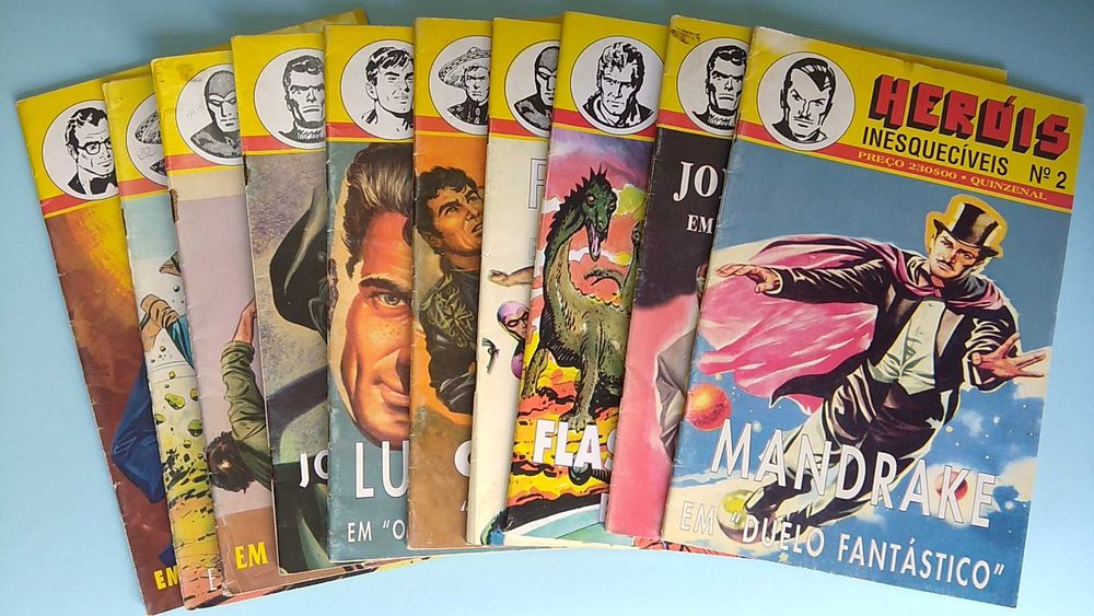 BD "Heróis Inesquecíveis" Fantasma, Mandrake, Flash Gordon e outros.
