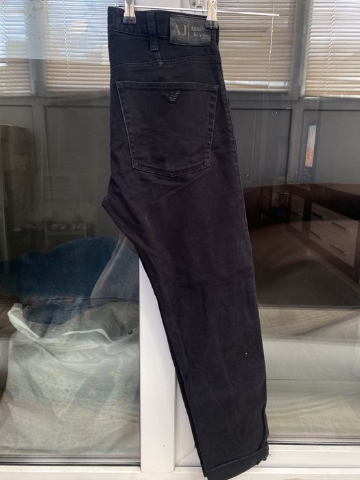 Джинси Armani Jeans (A|J) чорні J31 Regular Fit, оригінал