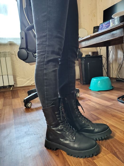 Берці Уні 39 розмір натуральна шкіра