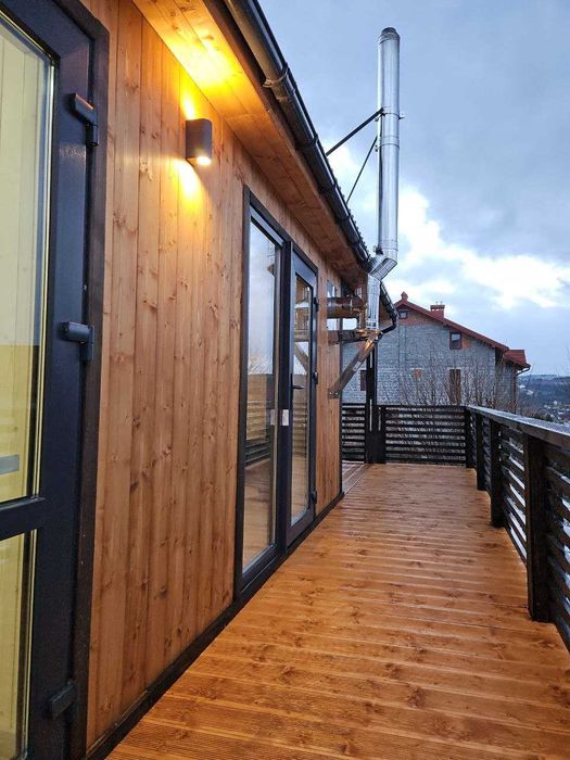 Каркасний будинок 54 м2 з двома терасами Ціна під ключ