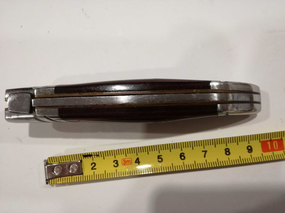 Canivete de Coleção Usado Tipo Laguiole - Cabo Madeira e Metal