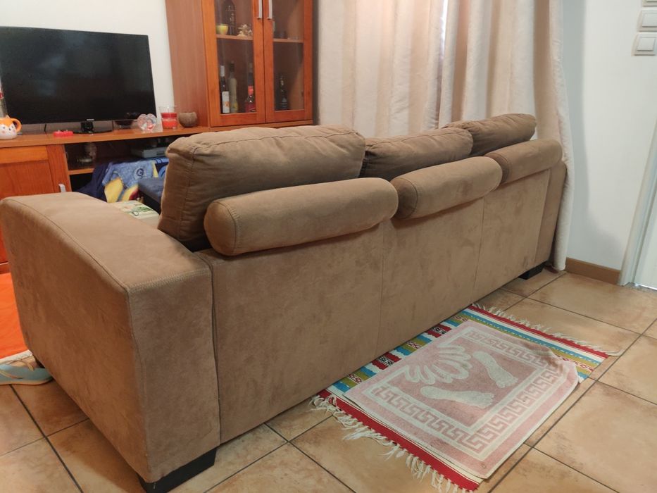 Sofá de sala com chaise long novo