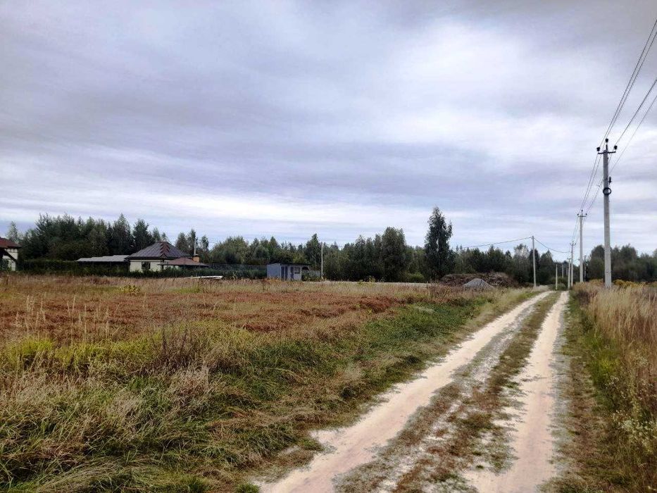 Колонщина ділянка 12 соток під забудову електрика по фасаду.