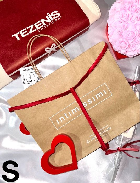 Tezenis s/36 nowe (z metką) majtki stringi stras z wysokim stanem