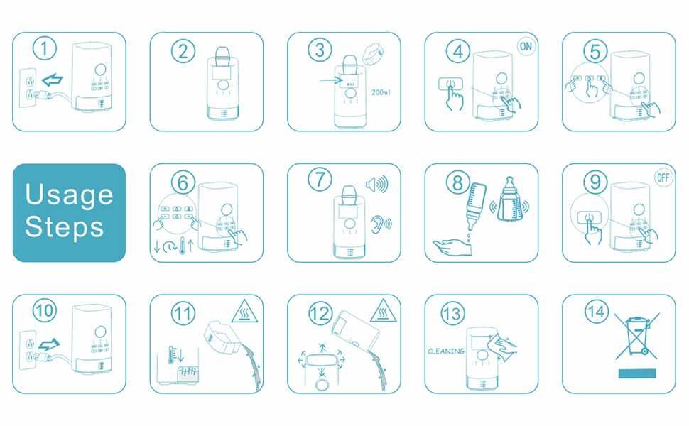 Aquecedor de biberões com função de esterilizador com garantia64740061181313127