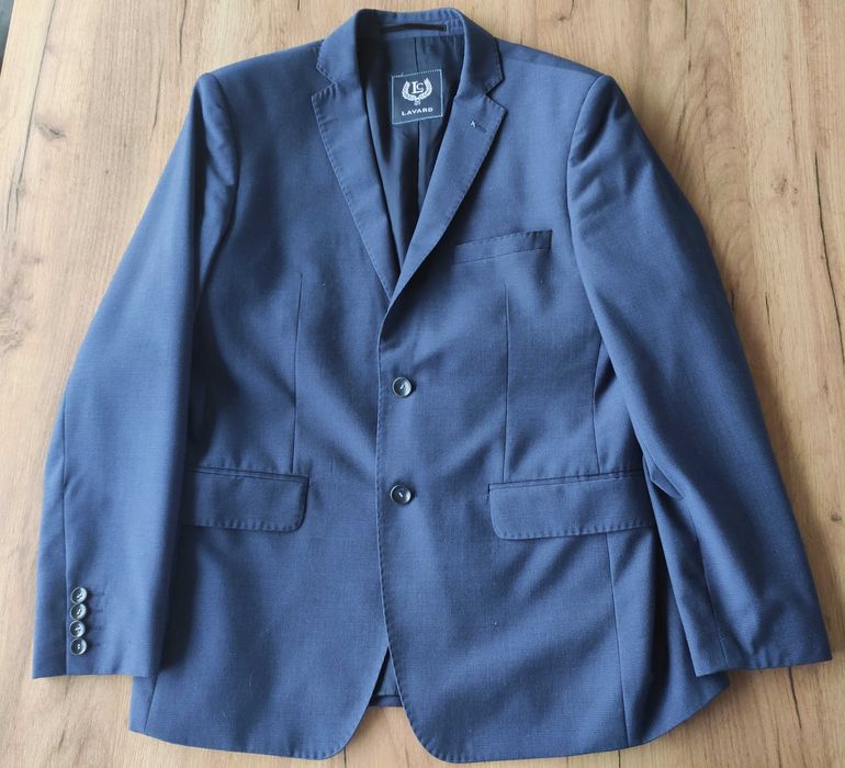 Granatowy garnitur marynarka i spodnie LAVARD