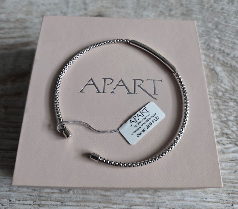 Apart męska srebrna bransoletka jak Nowa na Gwarancj MEGA okazja