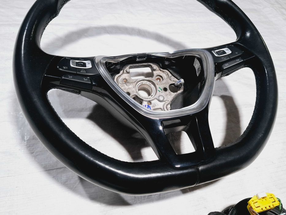 kierownica skórzana taśma zwijak moduł tempomat vw golf vii 7 zestaw