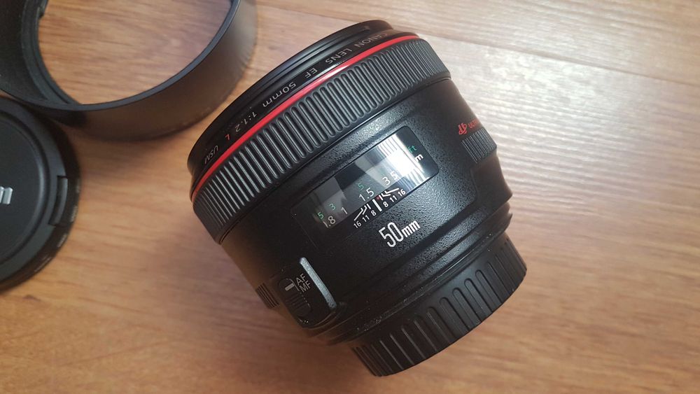 Canon EF 50 mm f/1.2 L USM Komplet