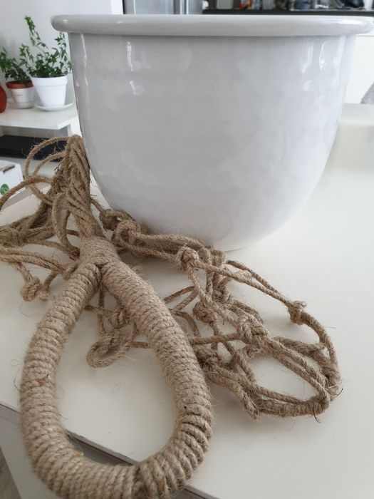 2 szt cena za kmpl * Makrama uchwyt na donice, wisząca donica