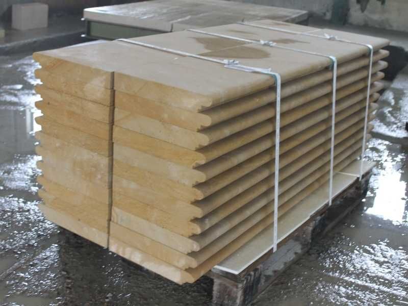 50. Stopnica z piaskowca | Faza | 100×35×5 cm | Okładzina schodowa |