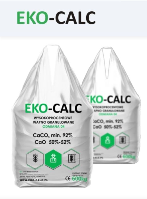 Wapno granulowane,  kreda granulowana.