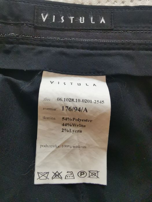 Eleganckie spodnie z wełną 176/94/A