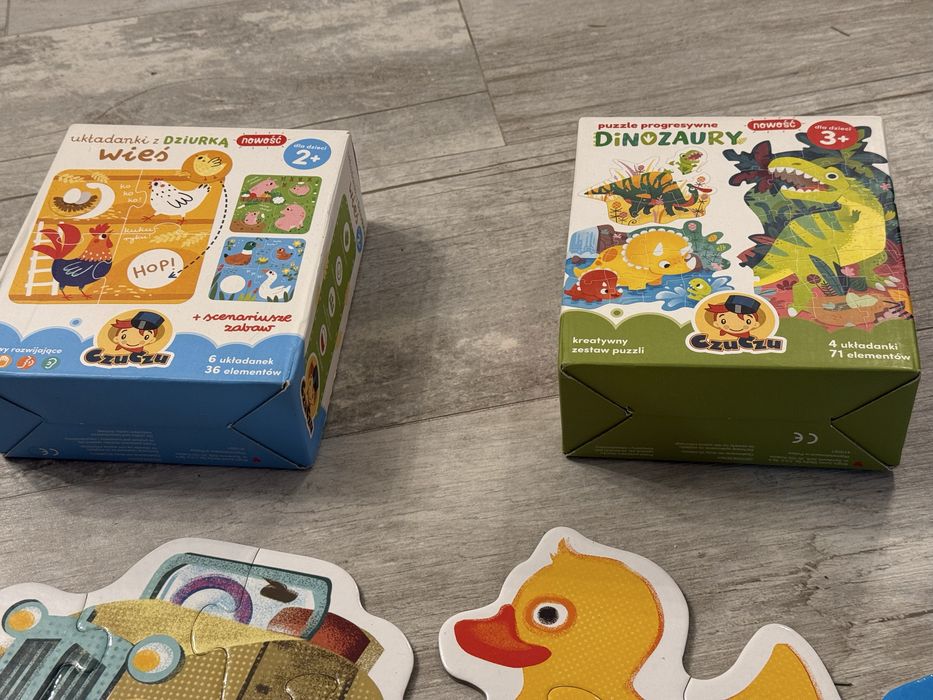 Puzzle 0-3 lata czu czu dinozaury