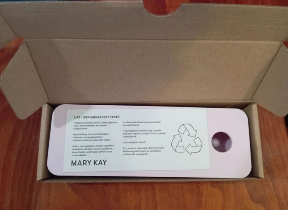 Nowy 2x1 & Stojak Organizer na Pędzle Mary Kay – Różowy / Oryginalny