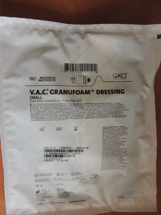 V.A.C. GranuFoam zestaw opatrunkowy rozmiar S zastosowanie do urządzenie do firmy Aspironix 3M Activ. A.C