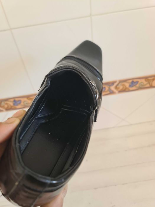 Sapatos Clássicos Formais Italianos Pretos Black Classic Italian Shoes