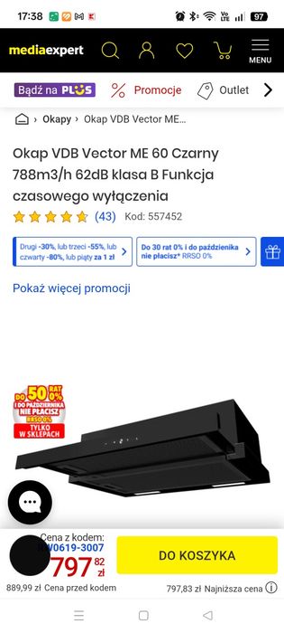 Sprzedam nowy okap.