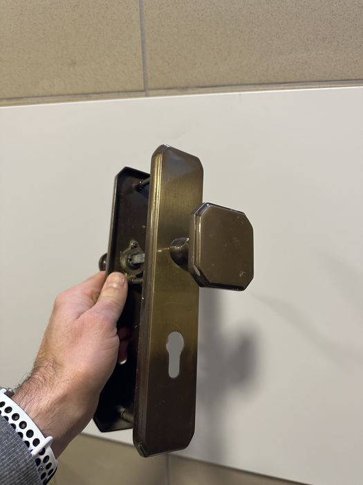 Klamka szyld mosiądz