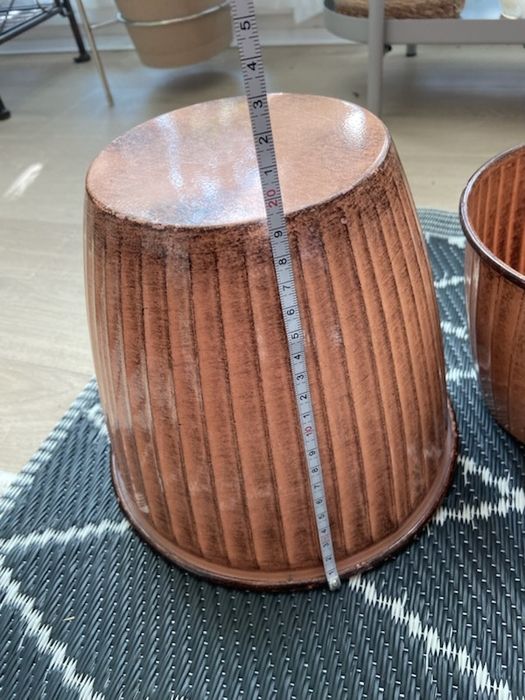 Osłonka doniczka metalowa TKmaxx + 2 mniejsze