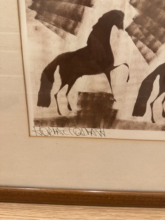 Cavalos de Horta e Costa, emoldurados.
