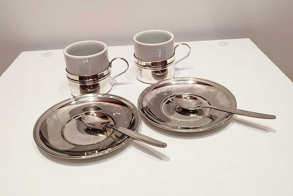 conjunto de café para duas pessoas