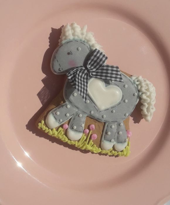 Pierniczki Konik Podziękowanie Urodziny Roczek Baby Shower Gwiazdka