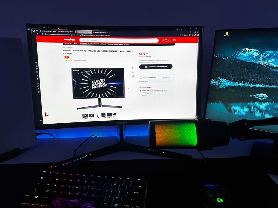 Monitor Curvo Gaming Samsung (24''144 Hz)