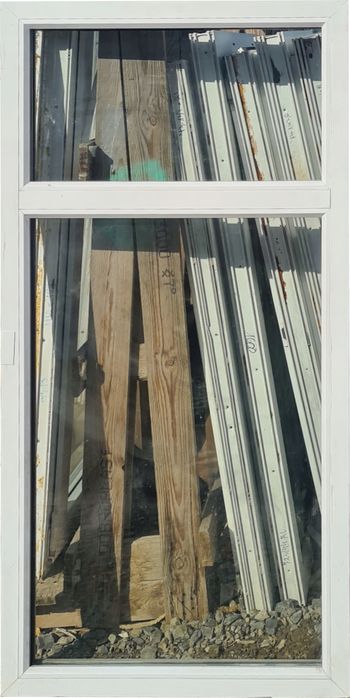 OKNA KacprzaK Witryna 76x153 FIX Używany PCV Plastikowy Lider Okna OLX